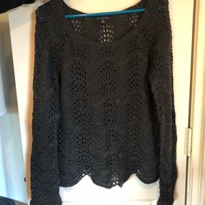 American Eagle Scalloped Sweater